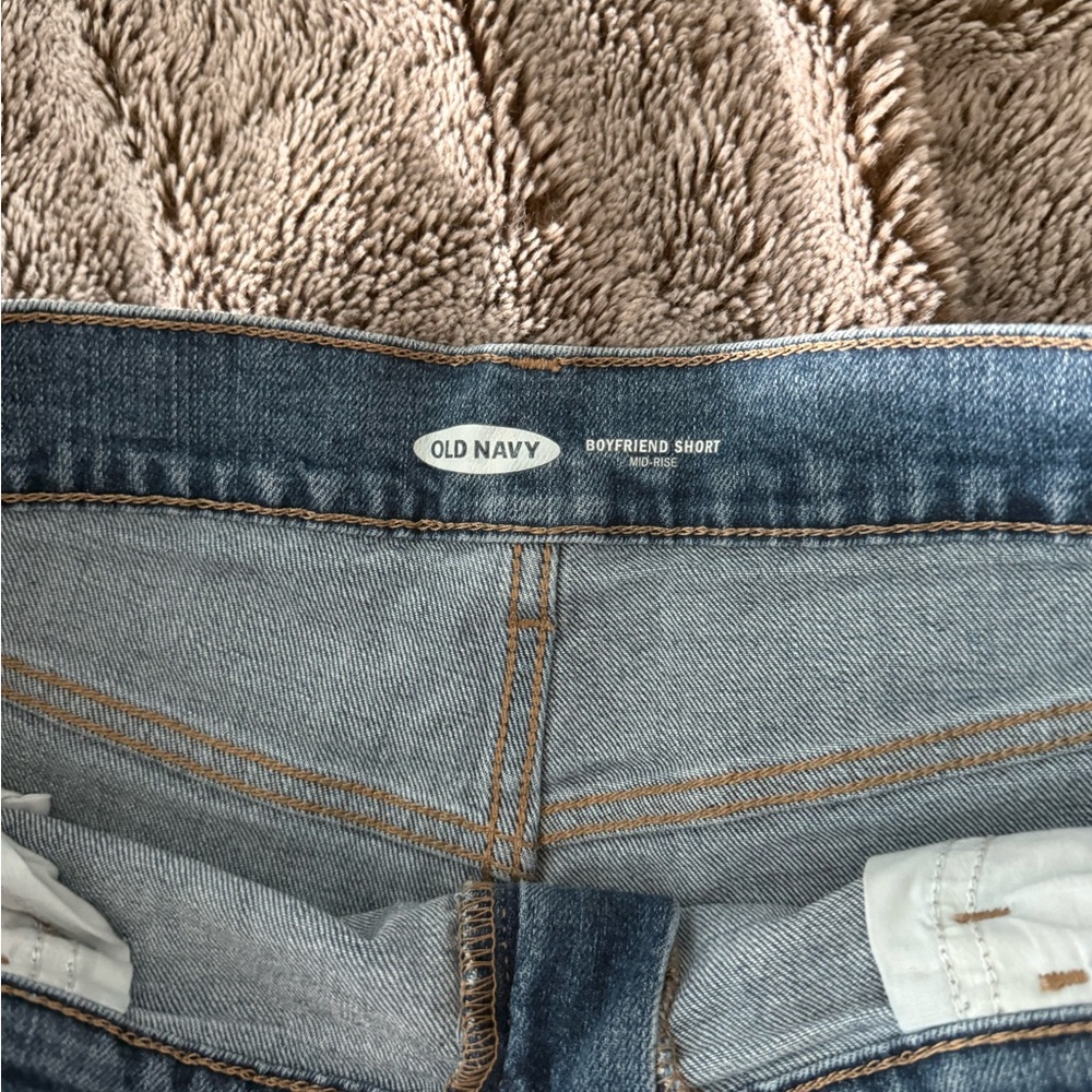 Old Navy Distressed Blue Jean Shorts - Picture 2 of 3